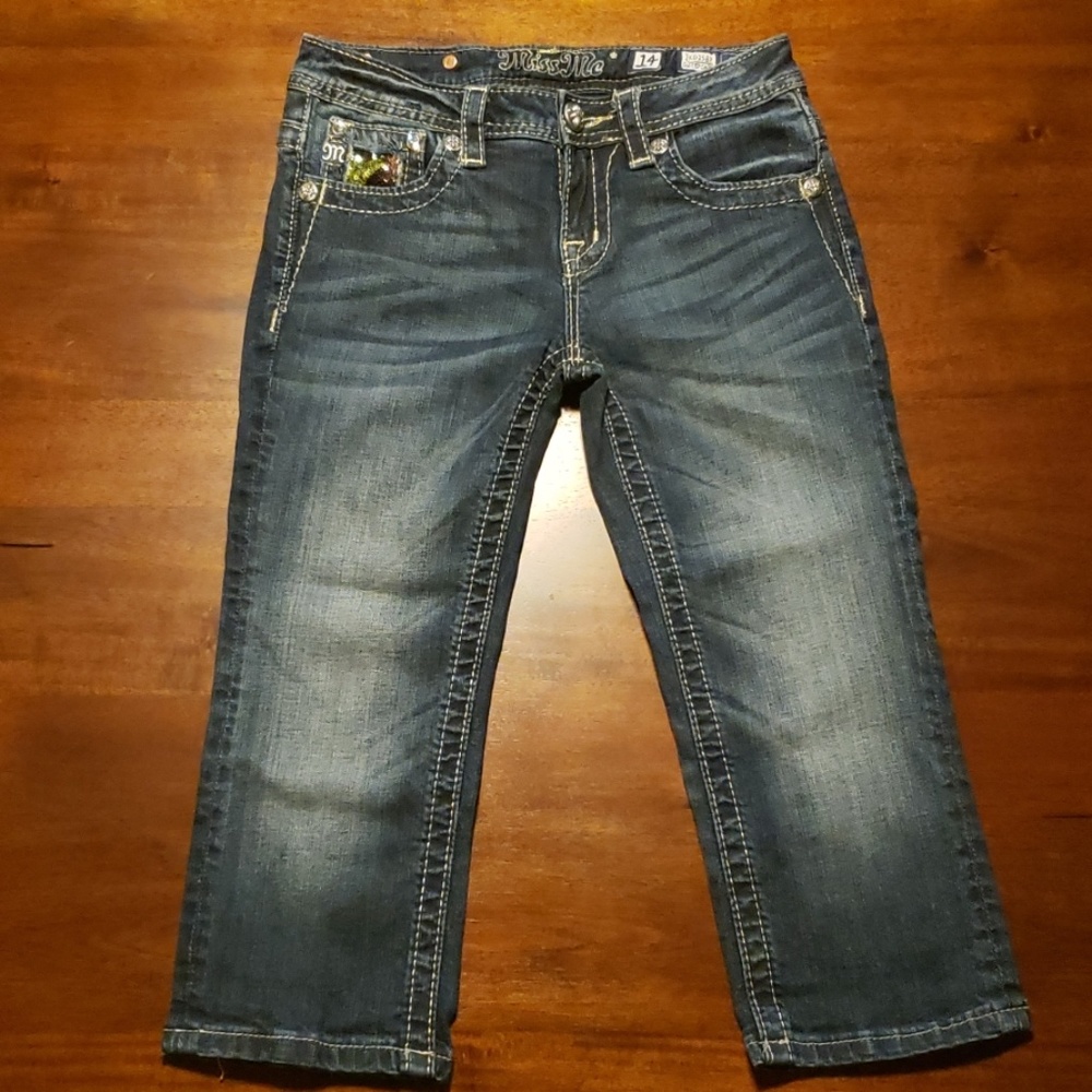 Miss Me Jean capris Sz 14 little girls